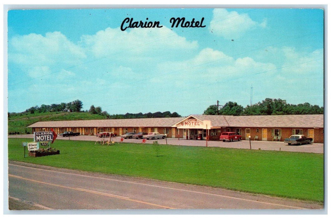 1971 Clarion Motel Clarion Pennsylvania PA Vintage Unposted Postcard