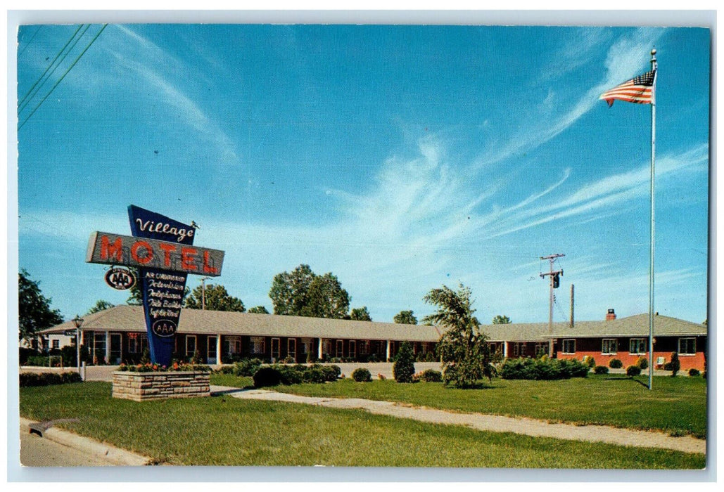 c1950's The Village Motel Cleveland Ohio OH Unposted Vintage Postcard