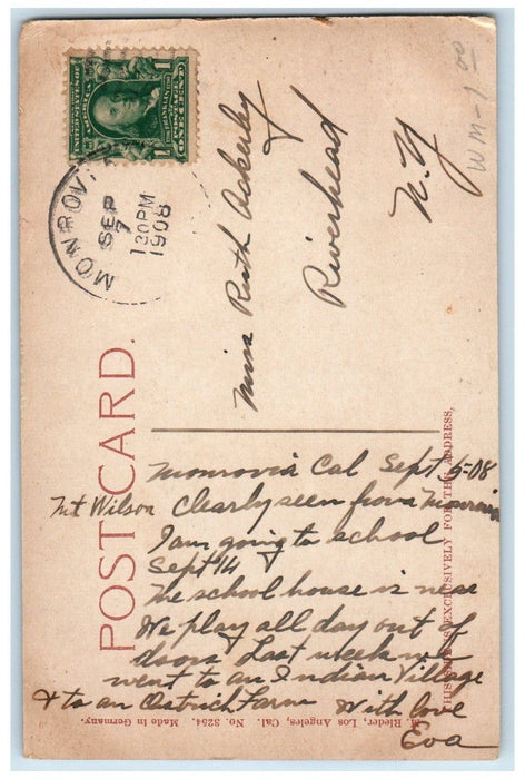 1908 Floating Clouds Mt. Wilson Nature Scene California CA Antique Postcard