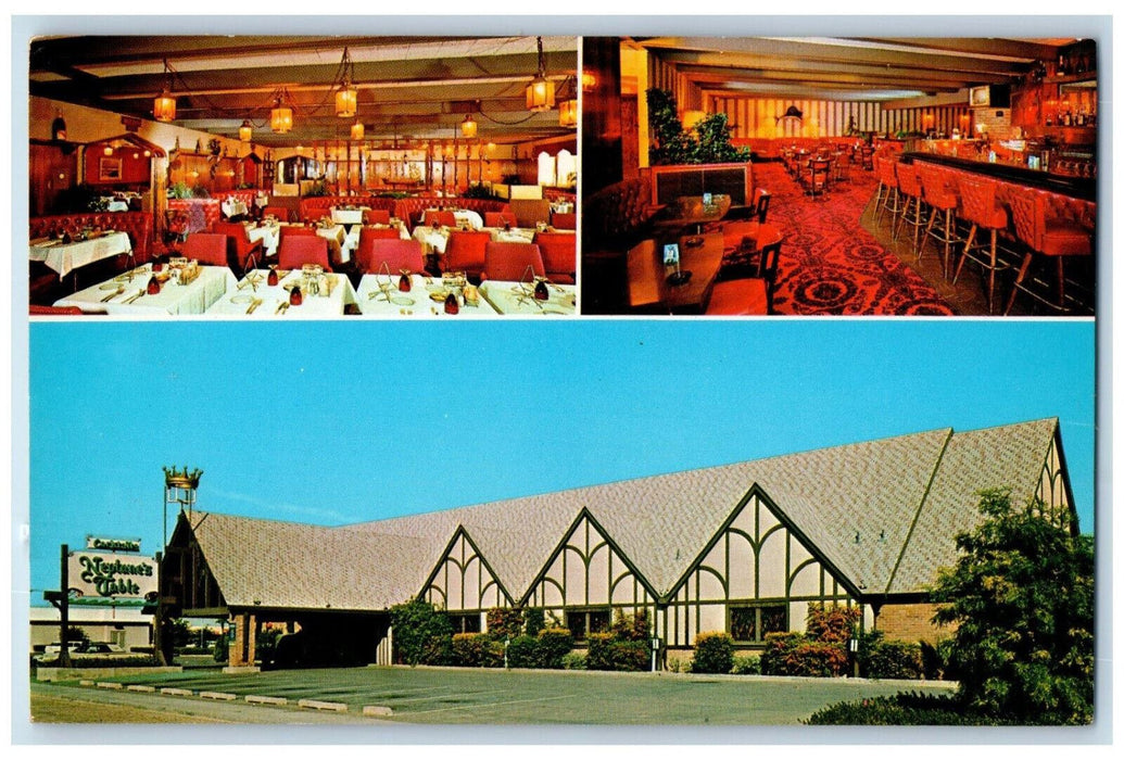 c1950's Neptune's Table Famous for Good Food Phoenix AZ Multiview Postcard