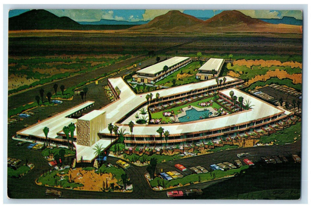 c1950's Aerial View Hotel Valley Ho Scottsdale Arizona AZ Unposted Postcard