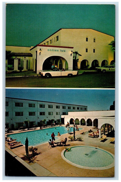 c1950's Aztec Inn North Alvernon Way Tucson Arizona AZ Multiview Postcard