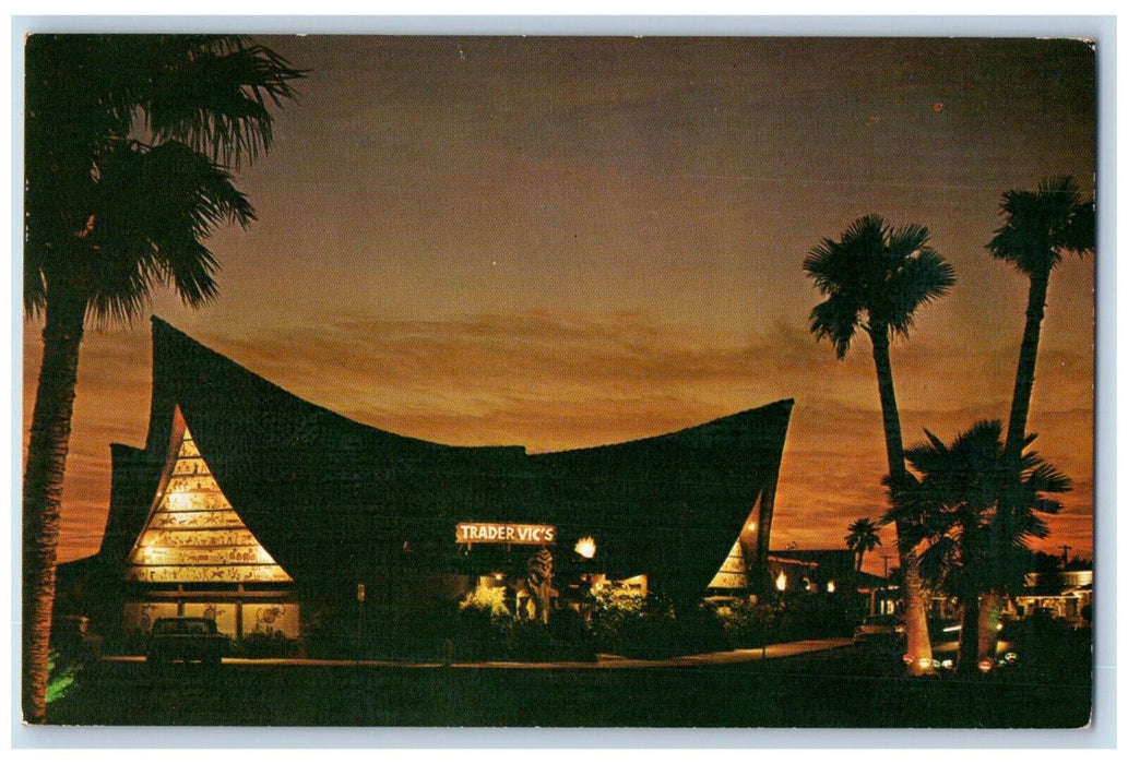 c1960's Trader Vic's Scottsdale Arizona AZ Vintage Unposted Postcard