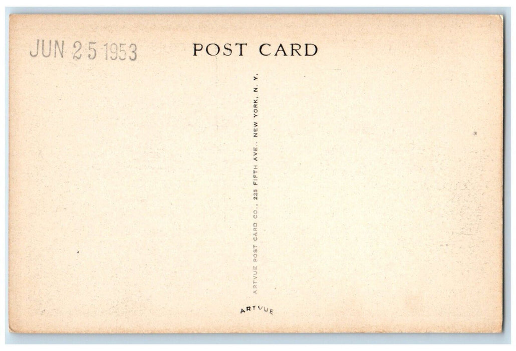 1953 Music Room Allegro Blythewood Loon Lake Piano Chestertown New York Postcard