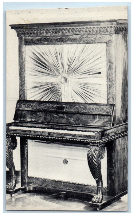 c1920 First Chickering Upright Piano Jonas Chickering Dearborn Michigan Postcard