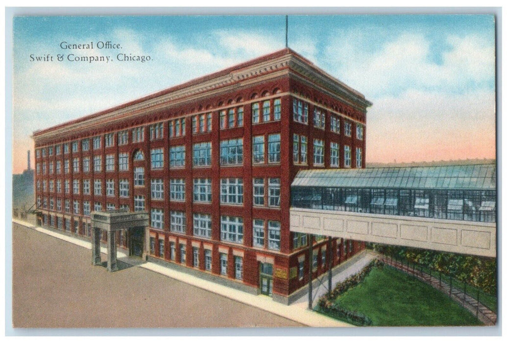 c1910's General Office Swift & Company Building Chicago Illinois IL Postcard