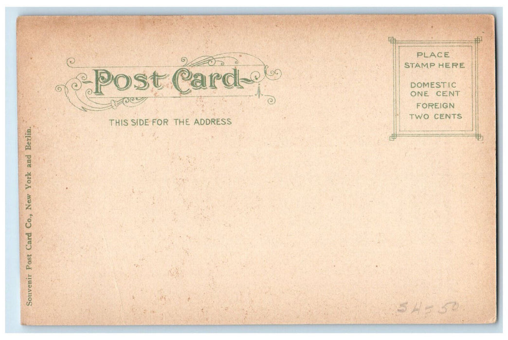 c1905 Washington Park Bridgeport Connecticut CT Antique Unposted Postcard