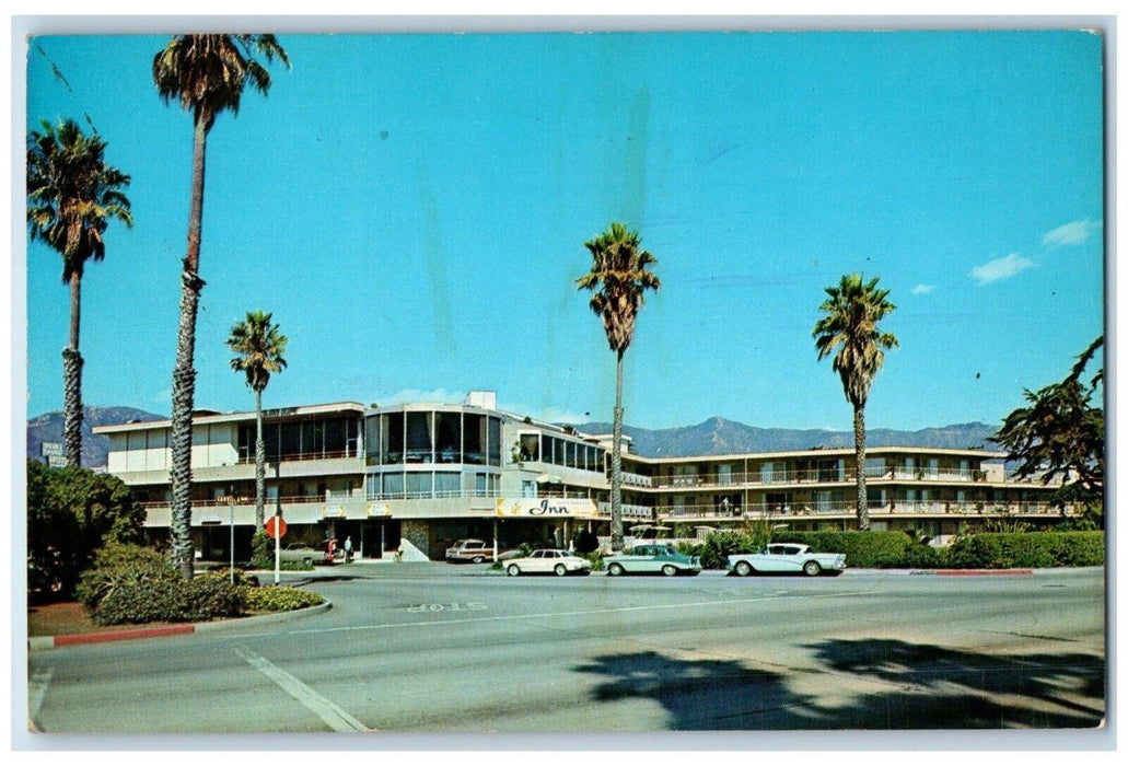 c1950's Santa Barbara Inn On The Beach Cars Roadside Santa Barbara CA Postcard