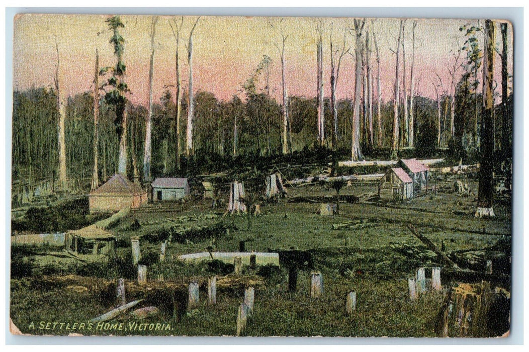 c1910 A Settler's Home Victoria British Columbia Canada Antique Postcard