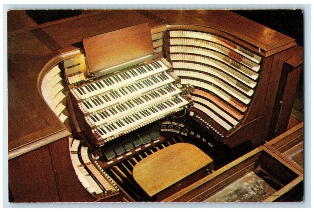 1960 Console Cadet Chapel Organ US Military Academy West Point New York Postcard