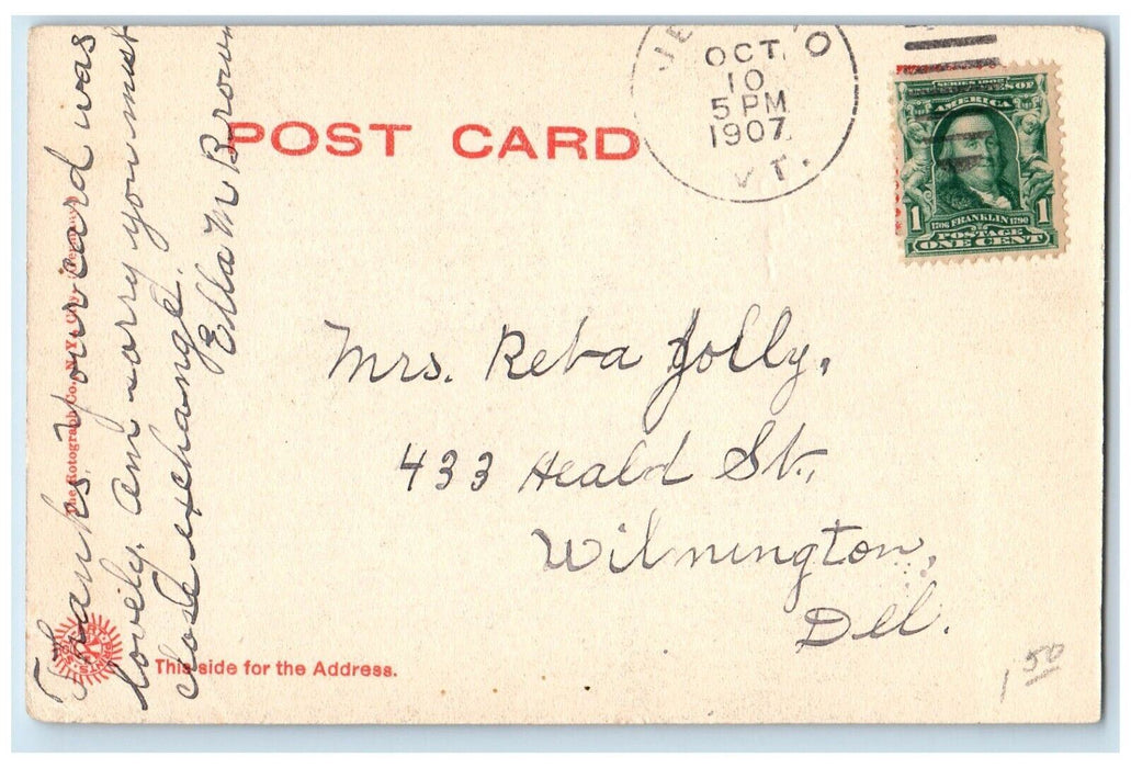 1907 Presbyterian Church Exterior Scene Brewster New York NY Antique Postcard