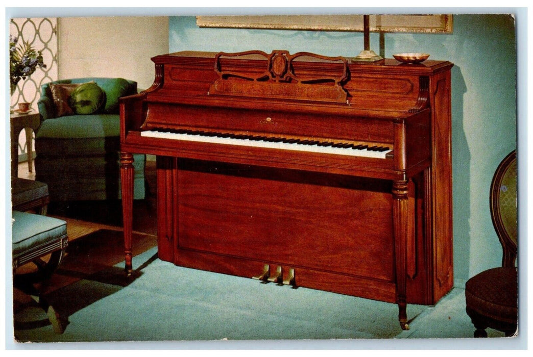 1963 This Oby Awarded Wurlitzer Italian Renaissance Piano Old Colorado Postcard