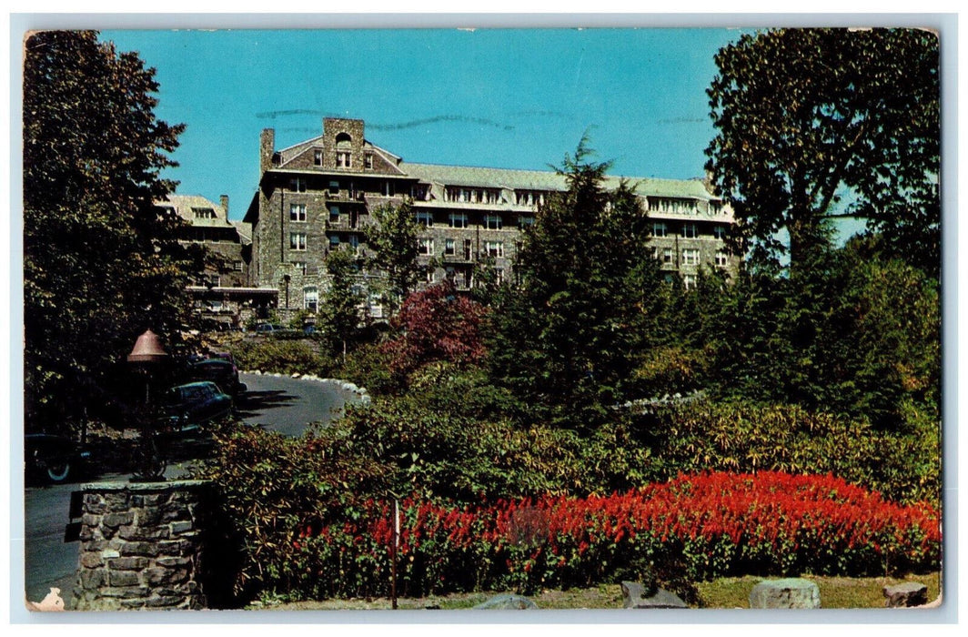 1956 East Wing of "The Inn" at Buck Hill Falls Pennsylvania PA Postcard