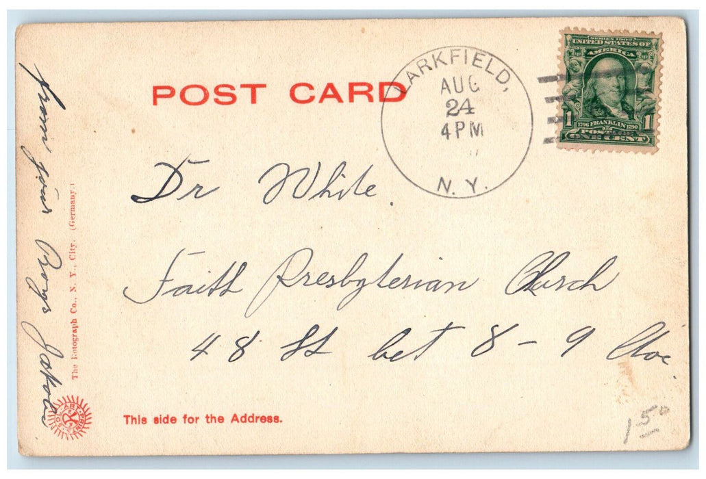 c1905 First Presbyterian Church Huntington Long Island New York NY Postcard
