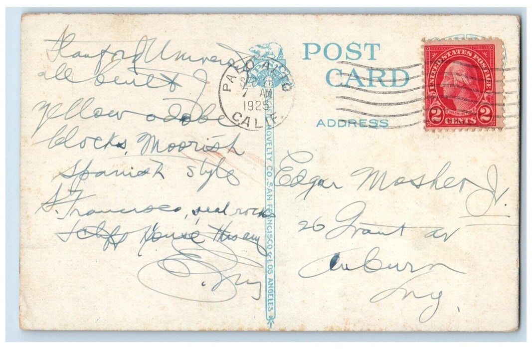 1925 East End Of Inner Quadrangle Stanford University California CA Postcard