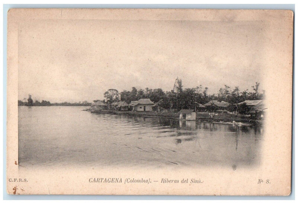 c1905 Cartagena Colombia Riberas Del Sinu Republic OF Colombia Vintage Postcard