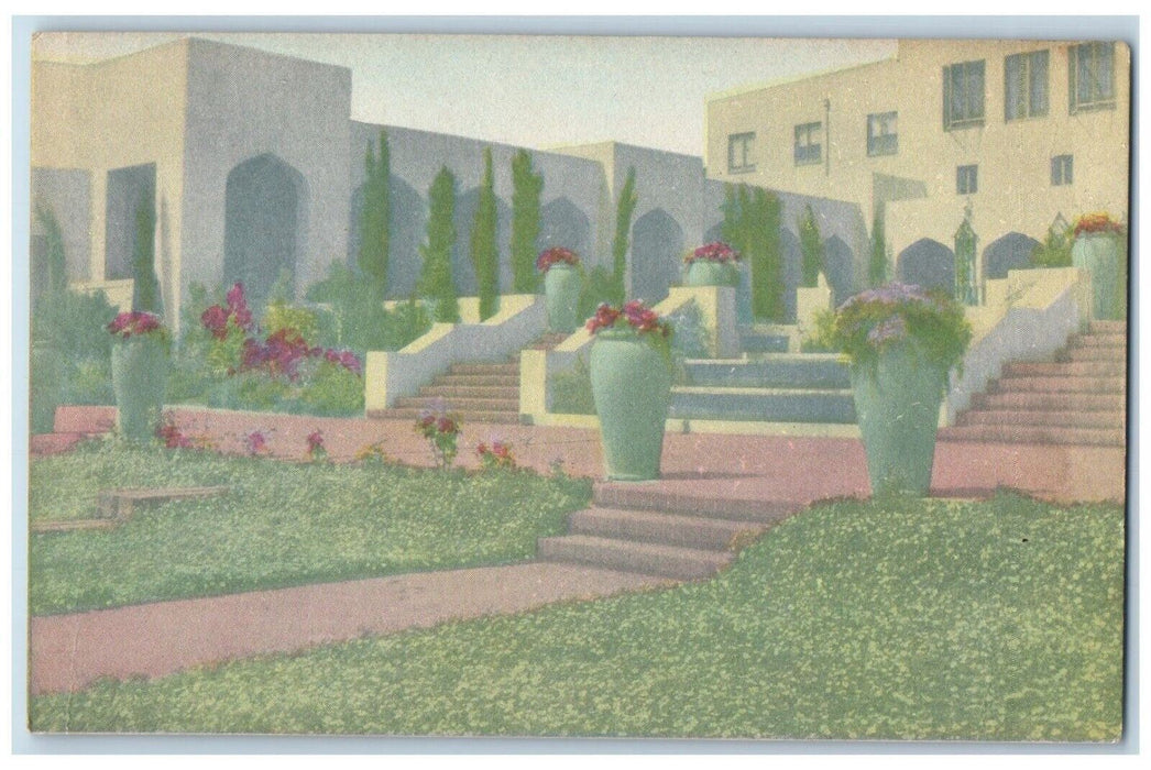 c1910's Samarkand Persian Hotel Flowers Santa Barbara California CA Postcard
