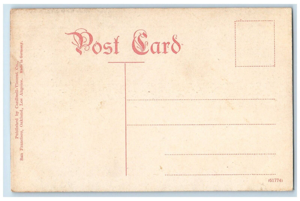 c1910's The Fountain Mission Santa Barbara California CA Antique Postcard