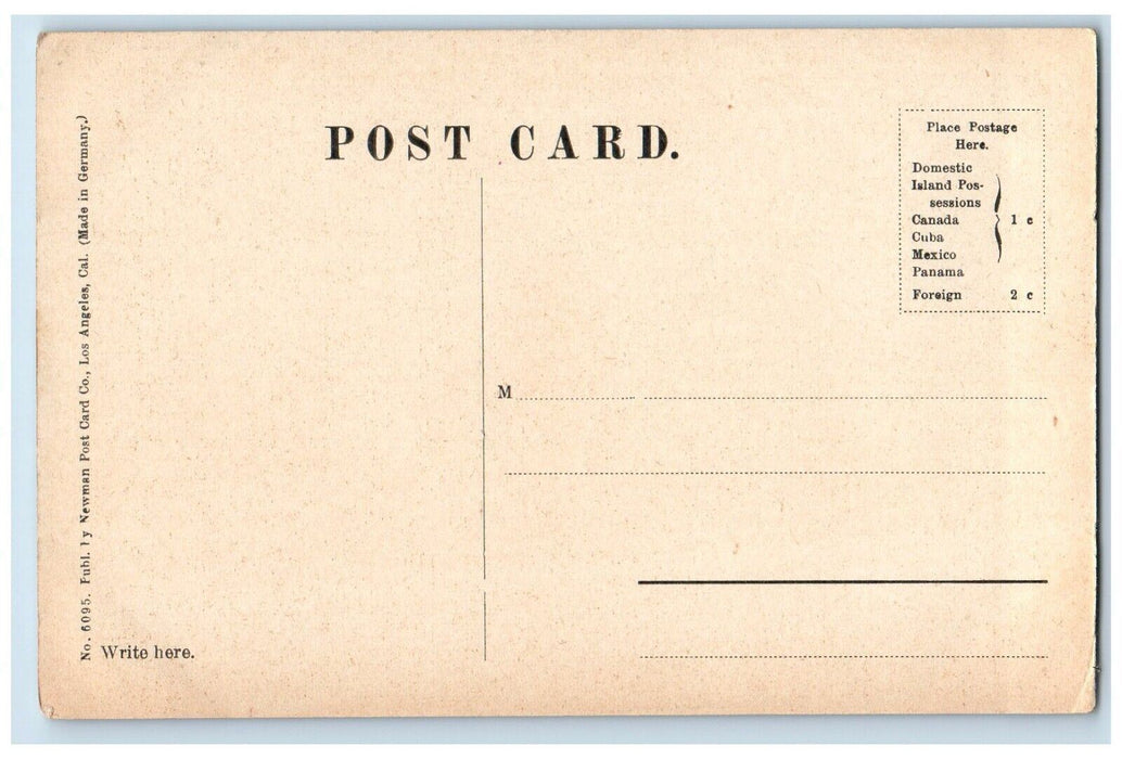 c1910's Country Court House Santa Barbara California CA Antique Postcard