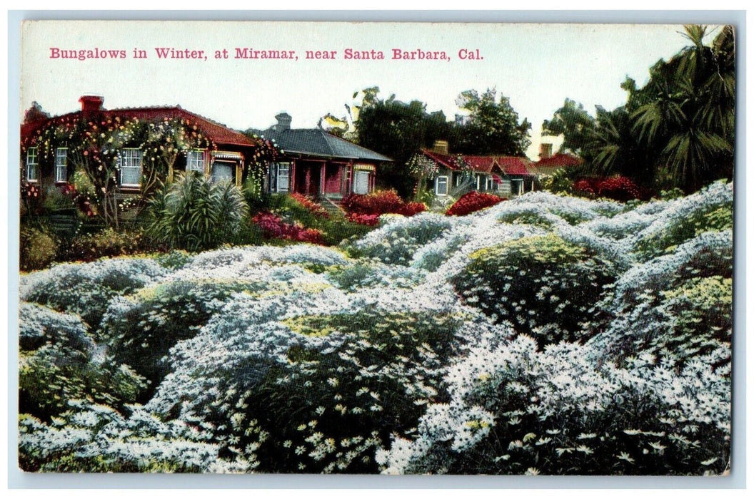 Bungalows House In Winter At Marimar Near Santa Barbara California CA Postcard