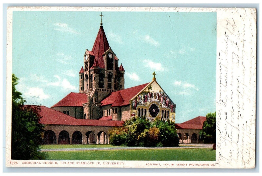 1905 Memorial Church Leland Stanford JR. University California CA Postcard
