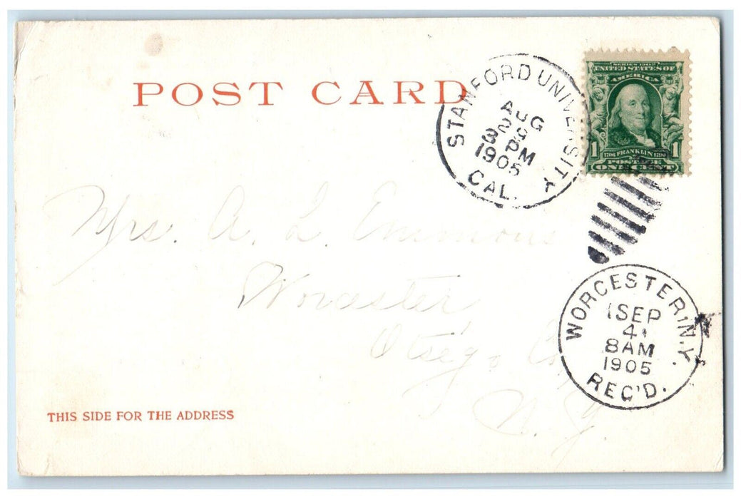 1905 Memorial Church Leland Stanford JR. University California CA Postcard