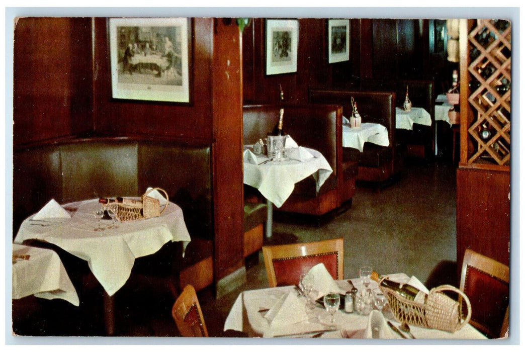 c1950's Dining Room Walsh's Steak House First Avenue New York City NY Postcard