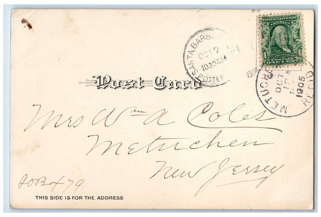 1905 The Maze Hotel Del Monte Grounds Near Monterey California CA Postcard