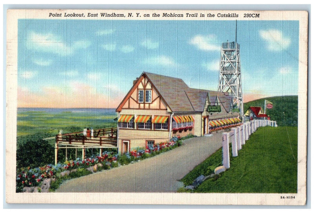 1943 Mohican Trail in Catskills Point Lookout East Windham New York NY Postcard