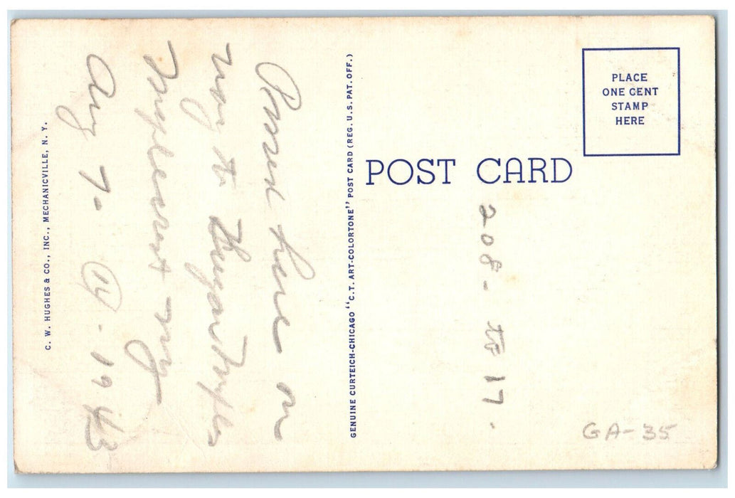 1943 Mohican Trail in Catskills Point Lookout East Windham New York NY Postcard