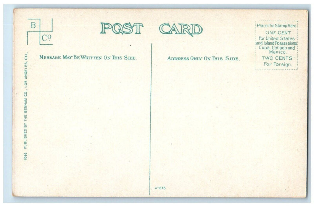 California In Winter Bekins Fire Proof Storage Vans & Storage Dual View Postcard