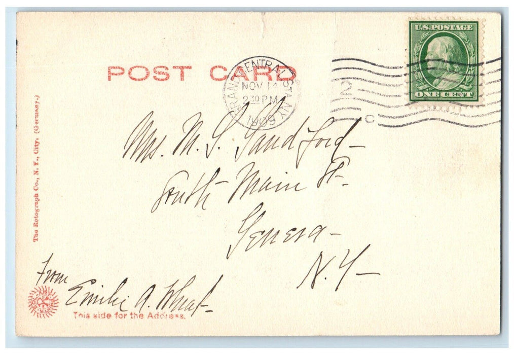 1909 Presbyterian Church Hospital New York City NY Rotograph Antique Postcard