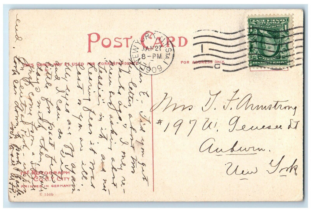 1909 Livingston And Hartley Halls Columbia University New York City NY Postcard