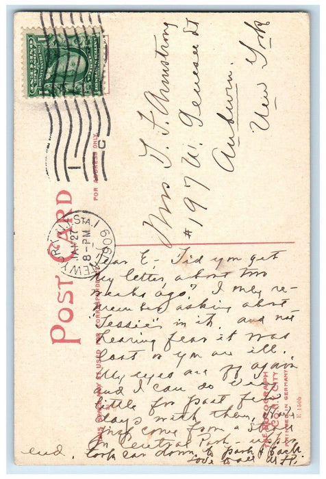 1909 Livingston And Hartley Halls Columbia University New York City NY Postcard