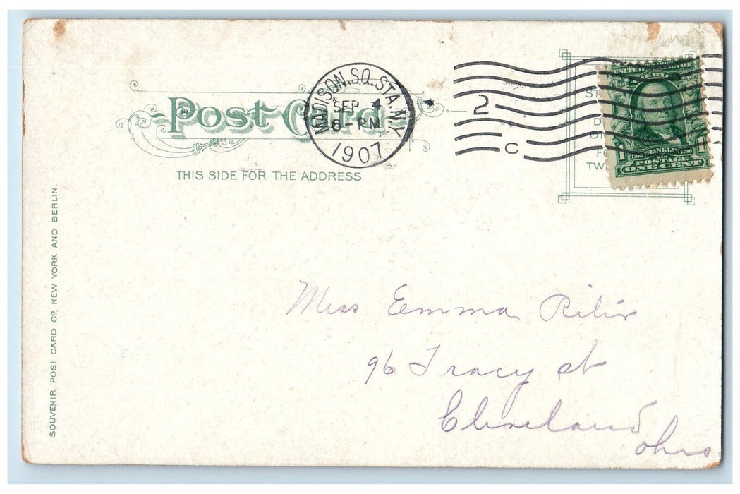 1907 Criminal Court Building And Bridge Of Sighs New York NY Antique Postcard
