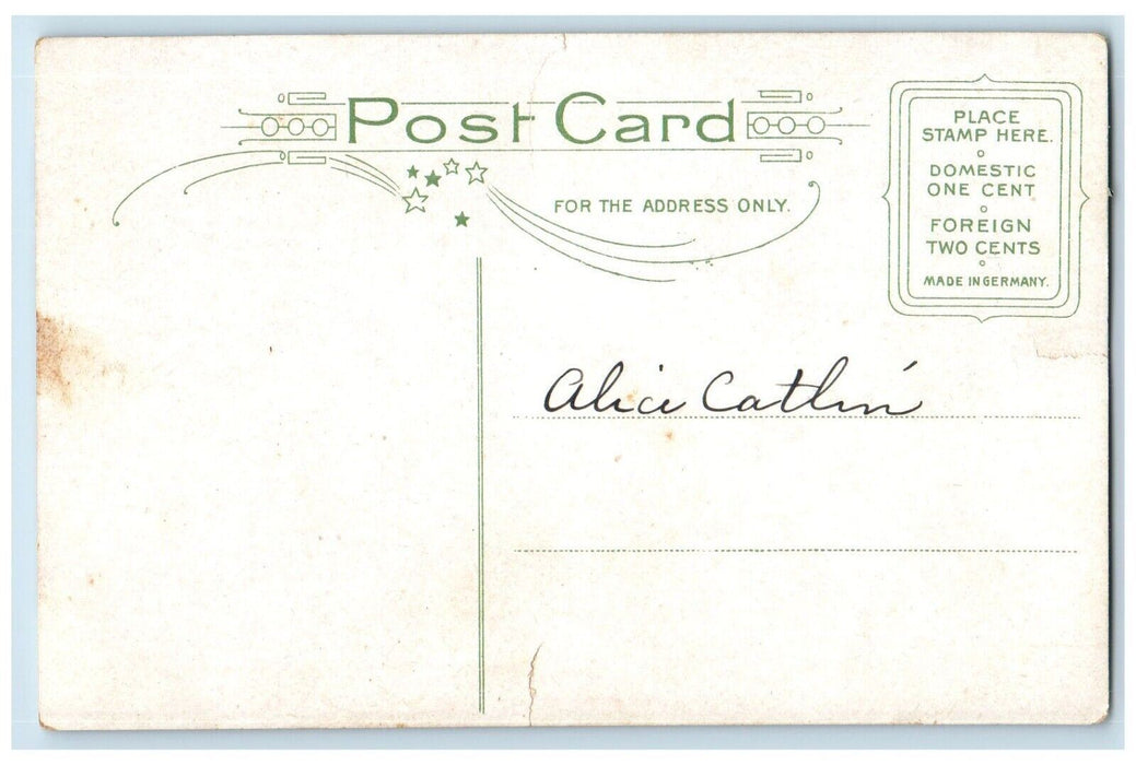 c1910's New York NY, Station & Curve Highest Point Of L Railway Antique Postcard