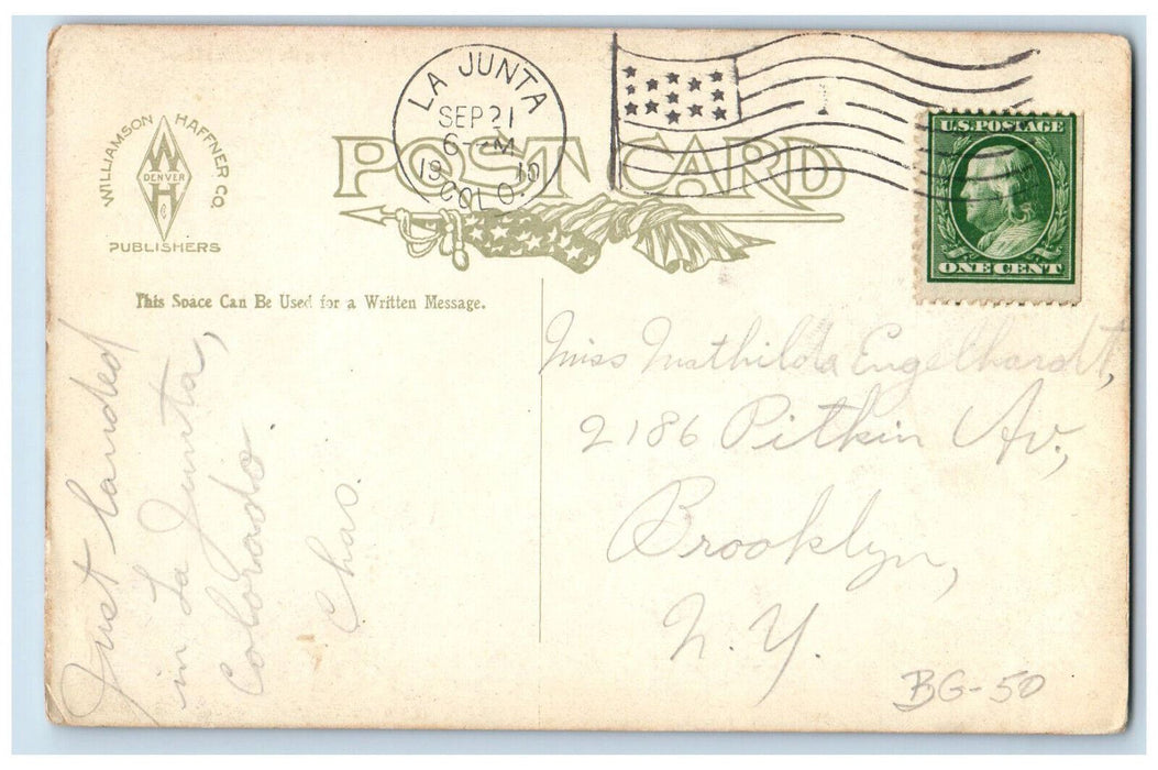 1910 On The Moffat Road Giant Palisade Colorado CO Antique Posted Postcard