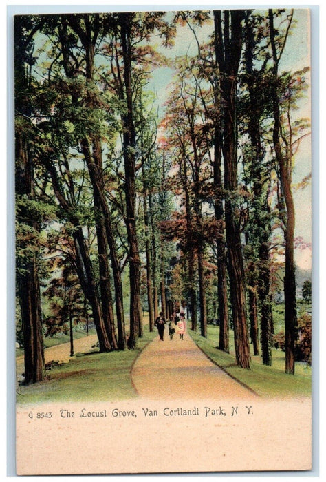 c1905 The Locust Grove Van Cortlandt Park New York NY Rotograph Antique Postcard