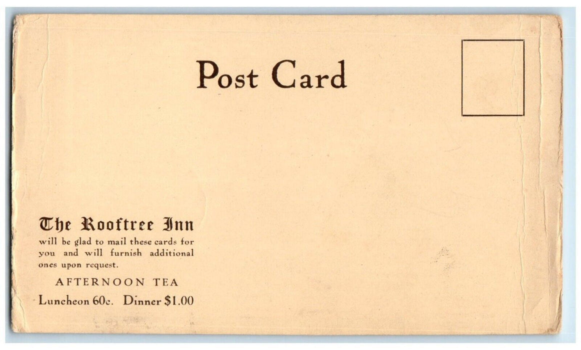 c1905 The Rooftree Inn The Old Time Home Kitchen Advertising NY Antique Postcard