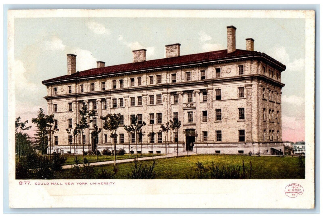 c1905 Gould Hall New York University Building New York City NY Antique Postcard