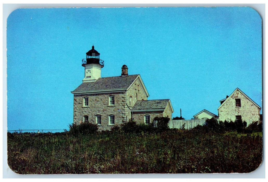 c1960's Oldfield Lighthouse Oldfield Long Island New York NY Postcard