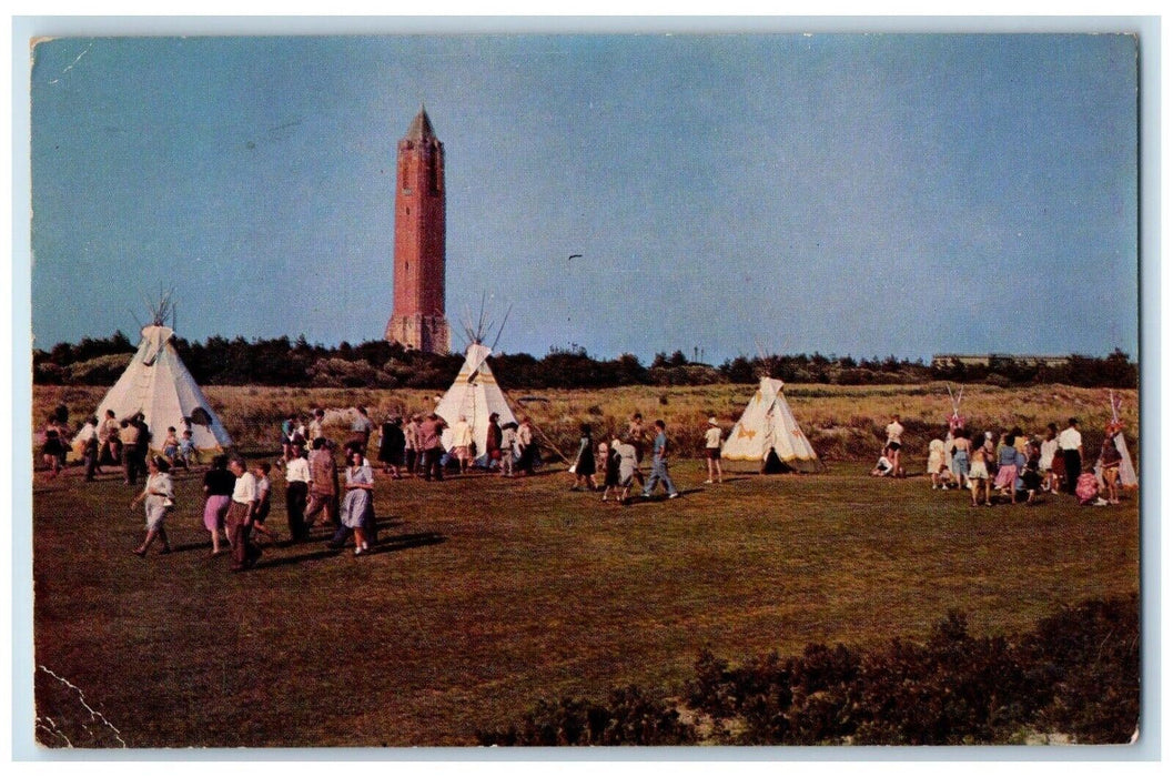 c1960 Indian Village Jones Beach State Parks Long Island New York City Postcard