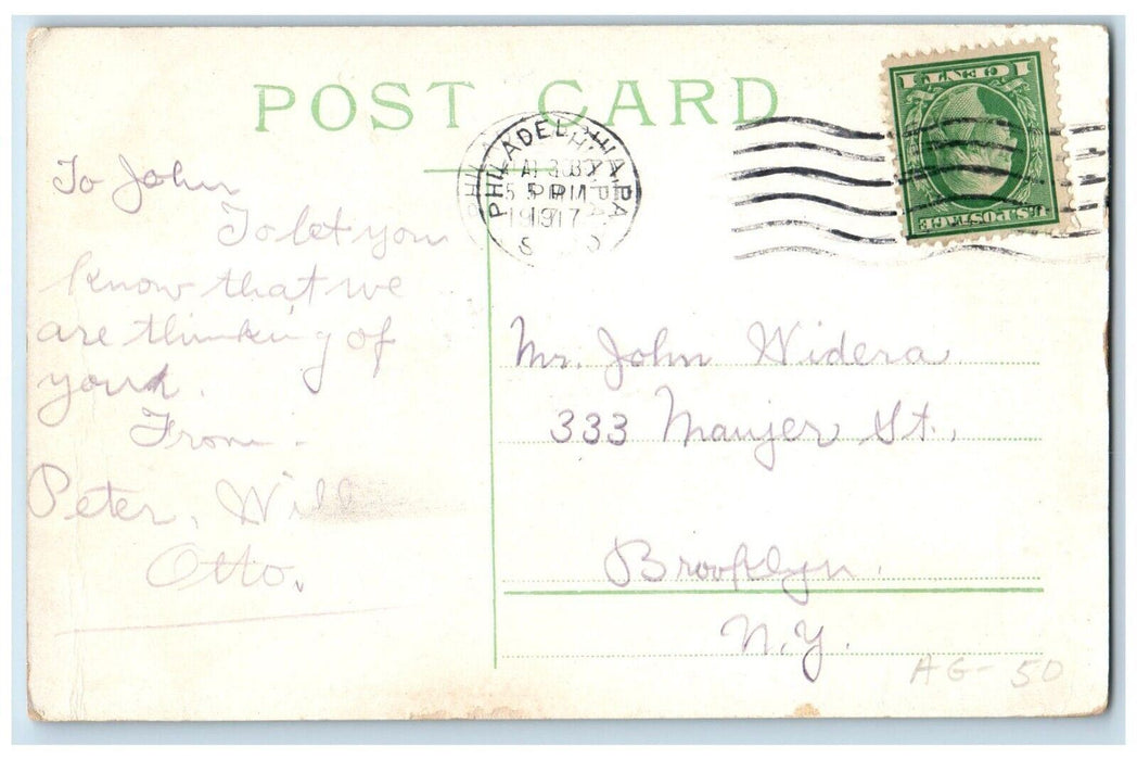 1917 Recreation Pier Casino Music Pavilion Willow Grove Philadelphia PA Postcard