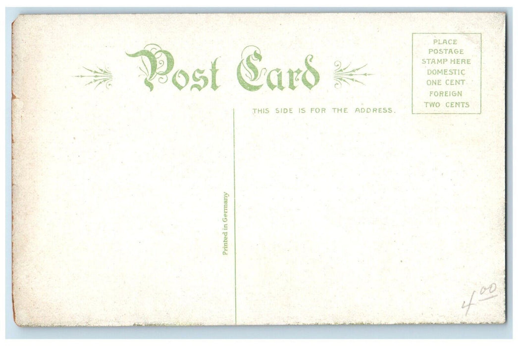c1910 Battle Lake Erie Battle Ship Paddle Boat Cannon Commodore Perry Postcard