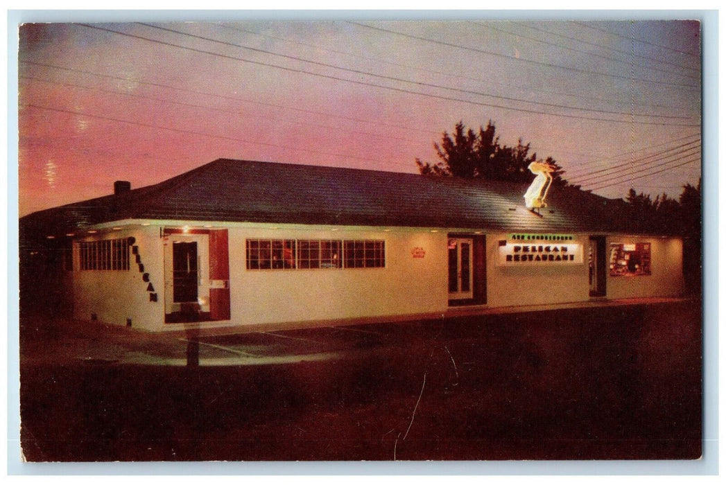 c1960's Greetings from Cleawater's Restaurant Cocktail Lounge FL Postcard