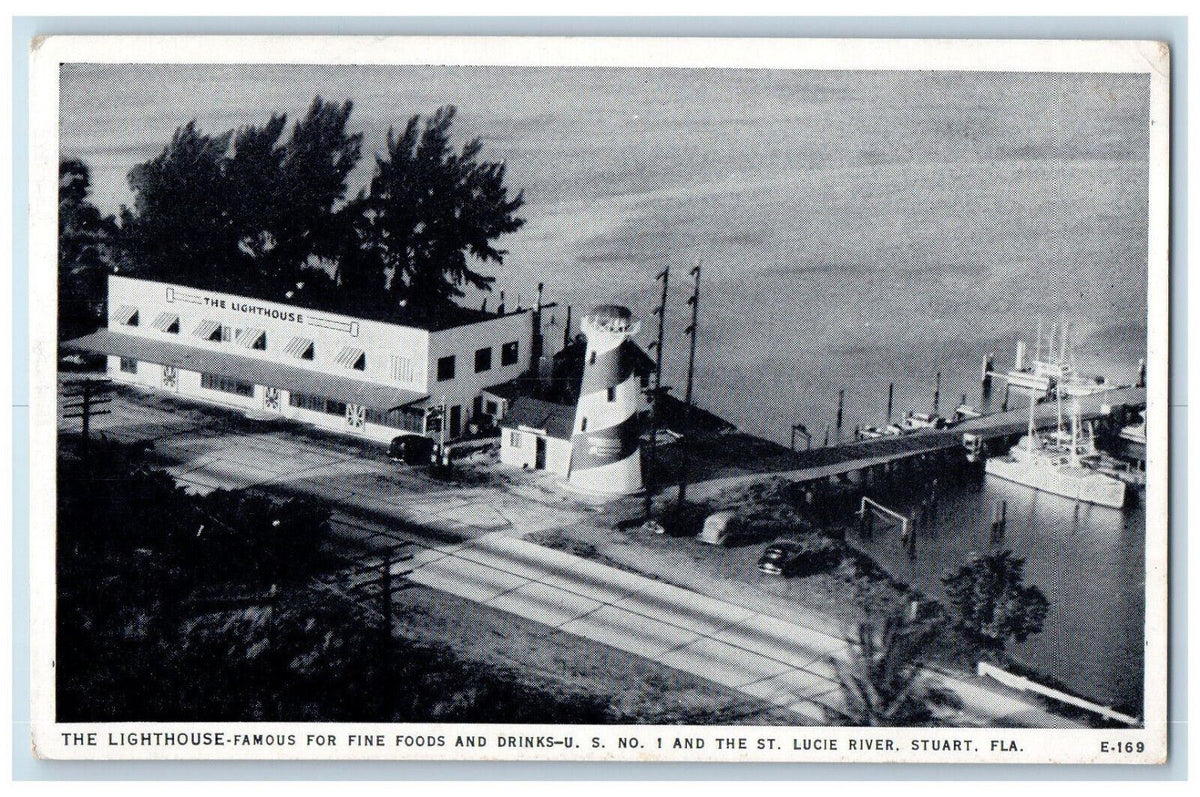 c1960's The Lighthouse Famous for Fine Foods and Drinks Stuart FL Post ...