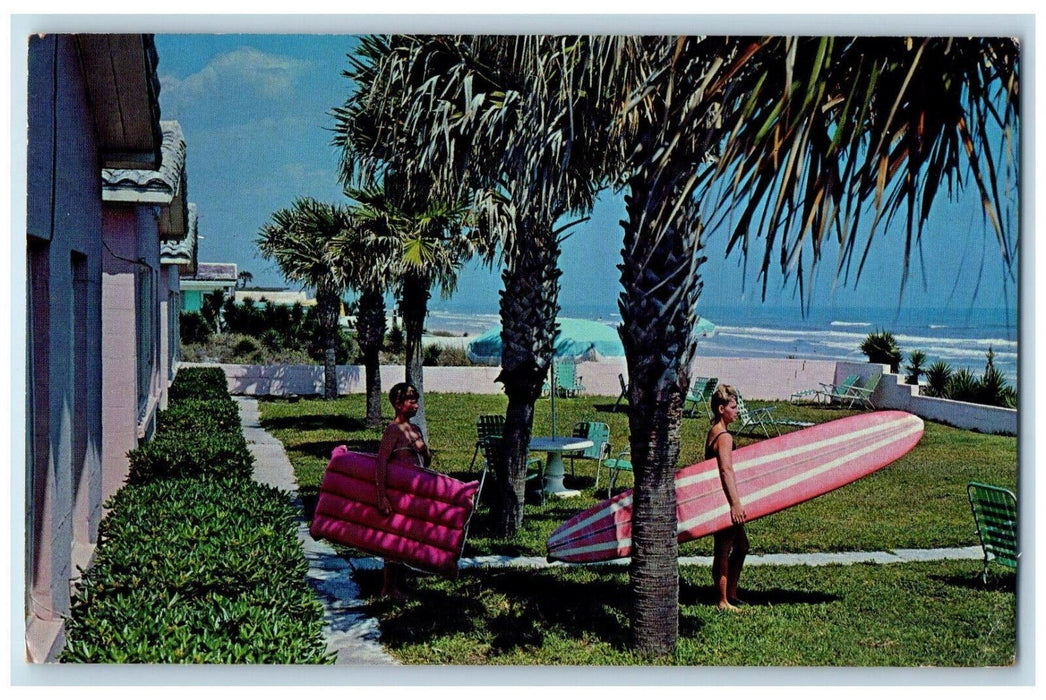 1967 Palm Plaza Court South Atlantic Ave. Daytona Beach Florida FL Postcard