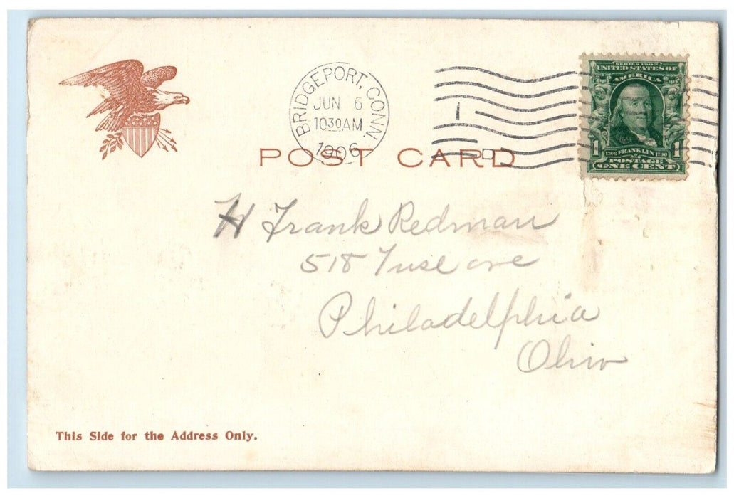1906 Going To The Fire New York NY, Horses Pulling Fire Engine Antique Postcard
