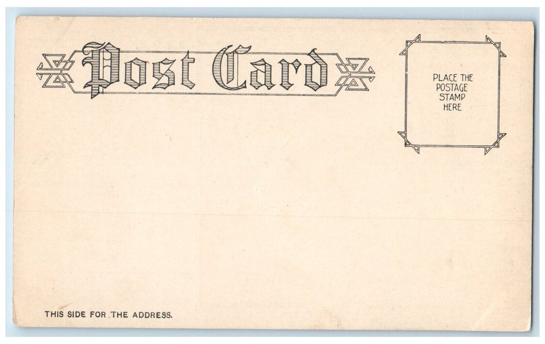 c1905 Post Office Exterior Building Street Road Cars Buffalo New York Postcard