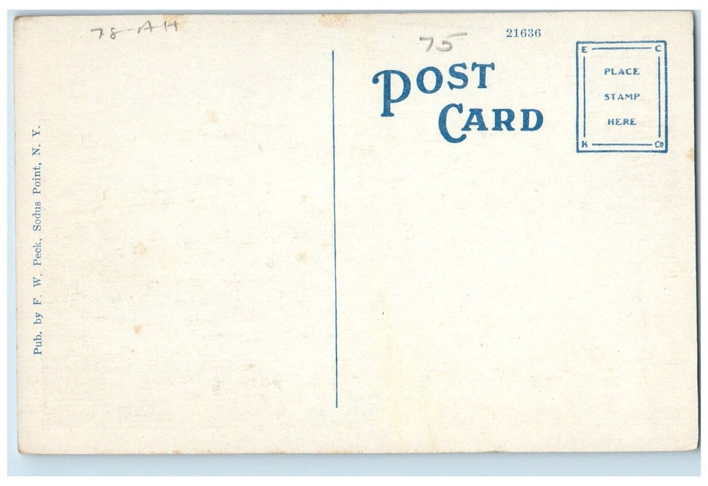 c1910's View Of Sodus Bay And Lake Ontario Sodus Bay New York NY Postcard